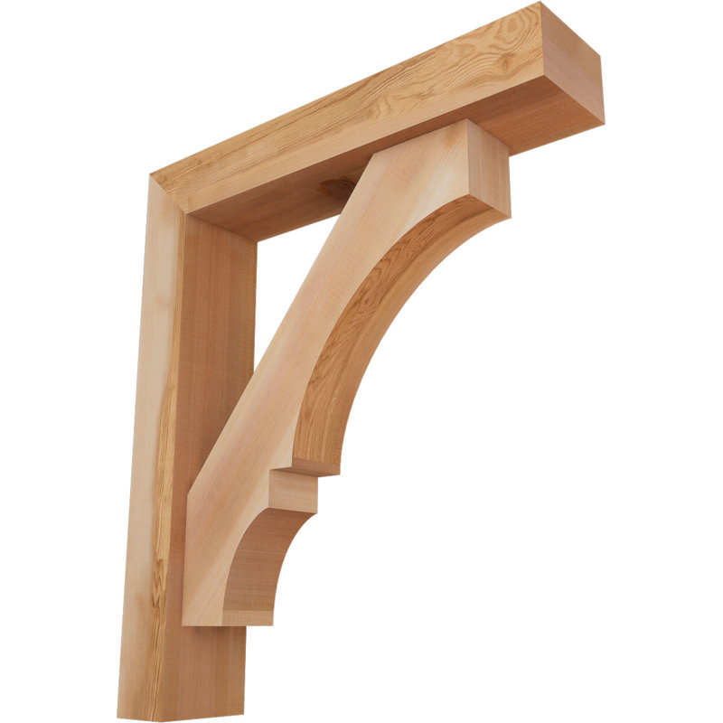 Support de bloc Balboa avec entretoise décalée, 30 x 26, Cèdre rouge occidental de l 5 1/2 po (lisse)