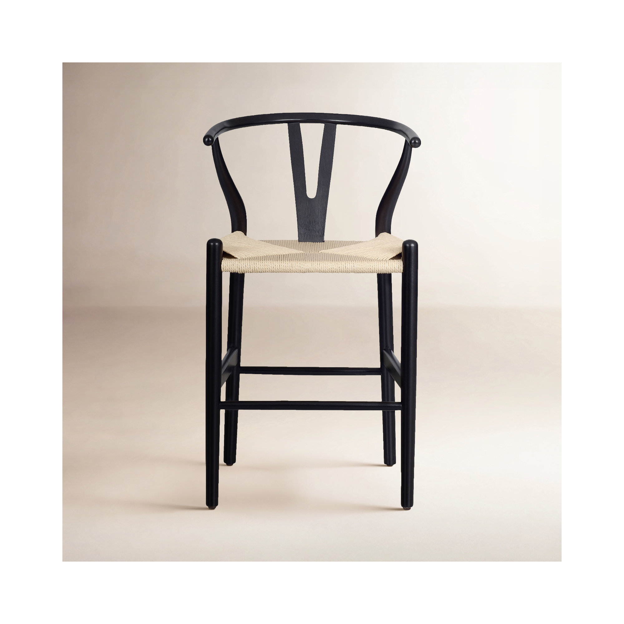 Woven Stool, Black
