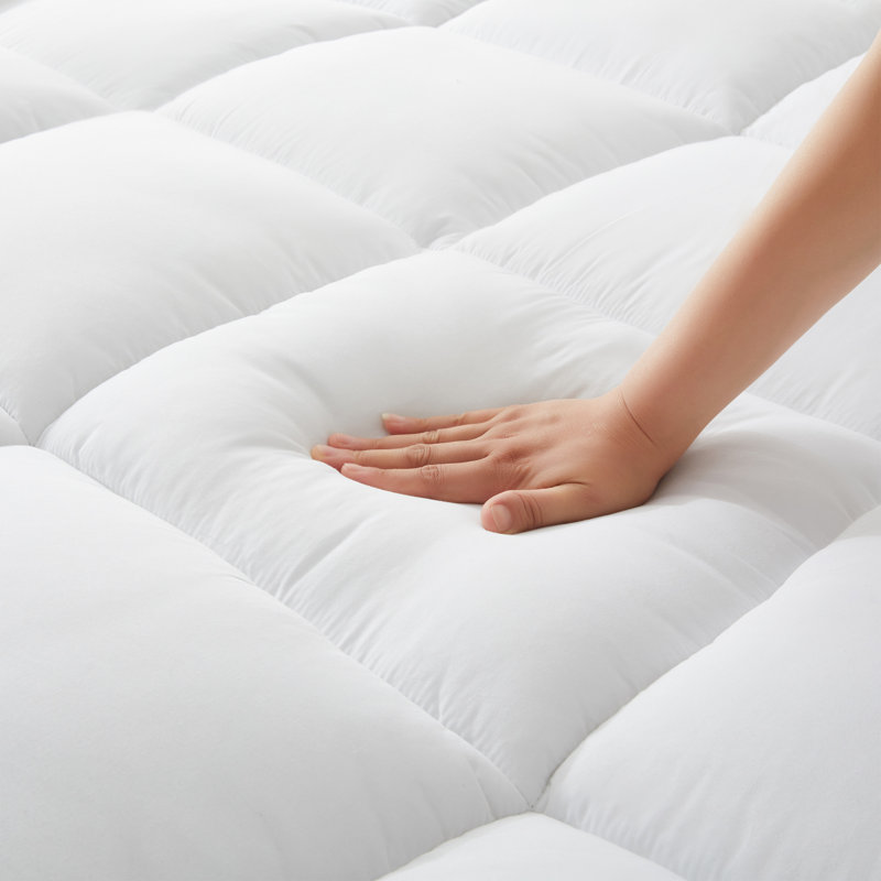 Wayfair Sleep 3" Down Alternative Mattress Topper, White, Queen