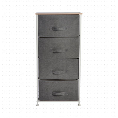Commode de rangement 4 tiroirs Flinn