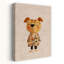 Cute Dog With Glasses Modern Bird Dog Wall Art Print by Mathieu - Wrapped Canvas Print-1934088330