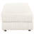 Upholstered Rectangular Storage Ottoman Ivory