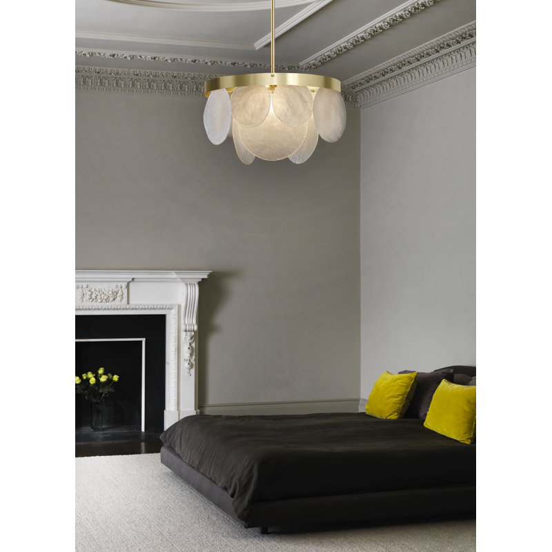 Sasha 3 - Light Chandelier, Satin Brass