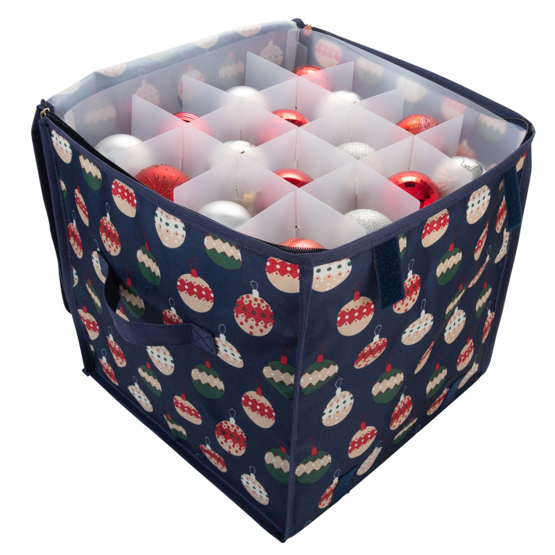 Rangement pour ornements de Noël, H 11,81 po x l 11,81 po x P 11,81 po