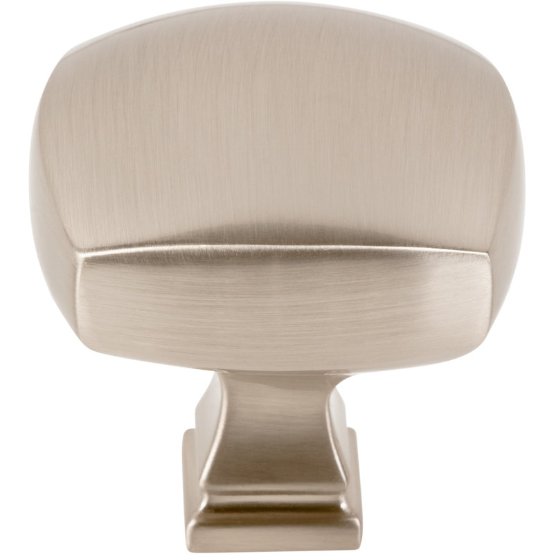 Audrey Square Knob, Satin Nickel