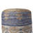 18" Blue Jute Ottoman