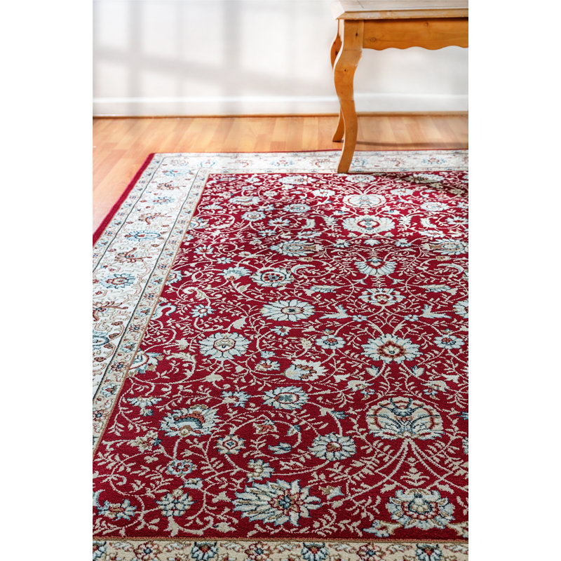 Tapis rouge Morocco, Rectangle 5 pi 3 po x 7 pi 7 po