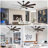 72" Modern Black Ceiling Fan with Light and Remote, 6-Speed Quiet DC Motor, 3-Color Temperature, Reversible Ceiling Fan for Large Rooms-662703391