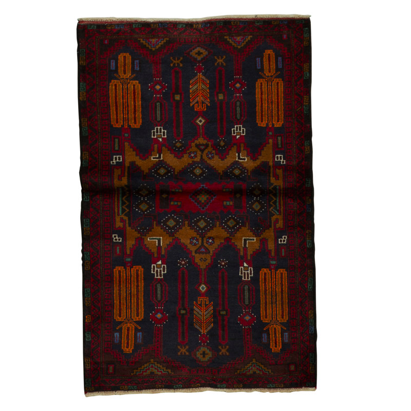 Afghan Wool Oriental Area Rug