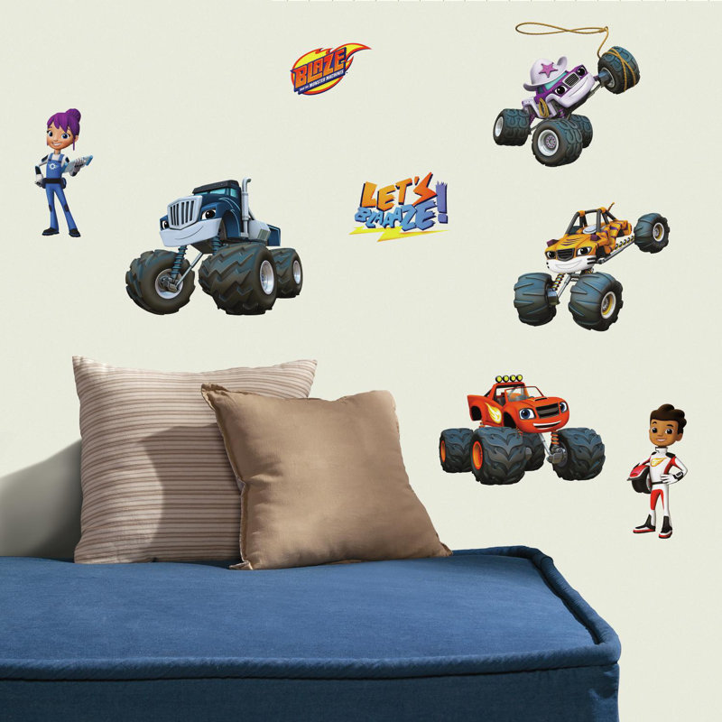Adhésif décoratif « éblouissant » et « the monster machines »