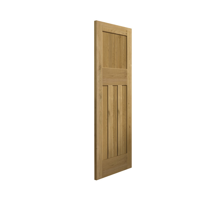 Rustic DX Oak Internal Door Prefinished, 198.1cm H x 76.2cm W x 3.5cm D