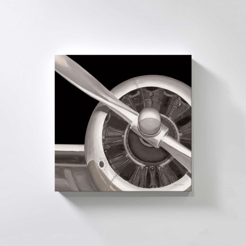 "Travel by Air III Dark" par Marco Fabiano, reproduction sur toile, H 18 po x l 18 po x P 1 po