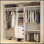 Système d'organisation 96 po, rangement pour garde-robe 8 pi avec 3 tablettes réglables, 3 tringles extensibles et 3 tiroirs, porte-vêtements intégré, L 96 po x l 16 po x H 82 po