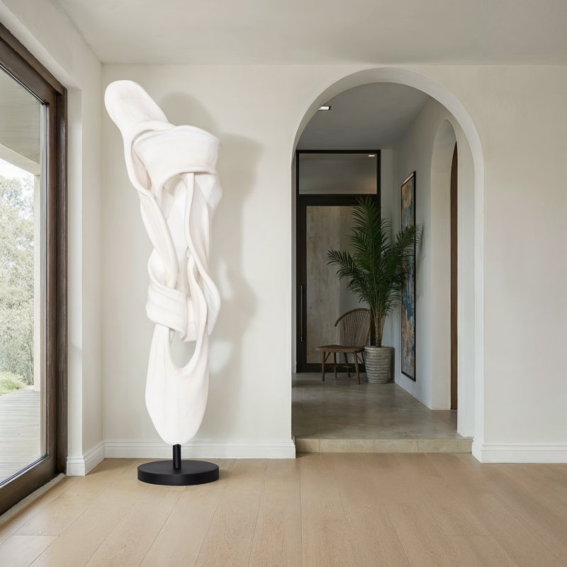 Cast Dancing Sculpture, Releve, Faux Bleached