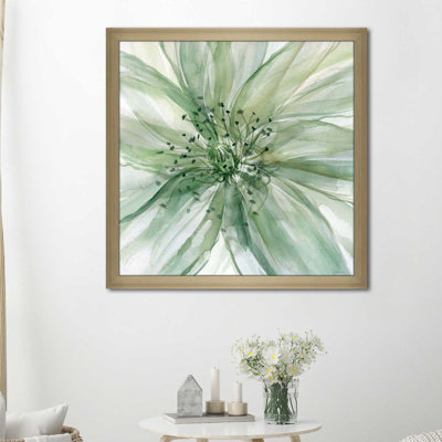 « macro sage fleur ii », reproduction de peinture à l’aquarelle encadrée