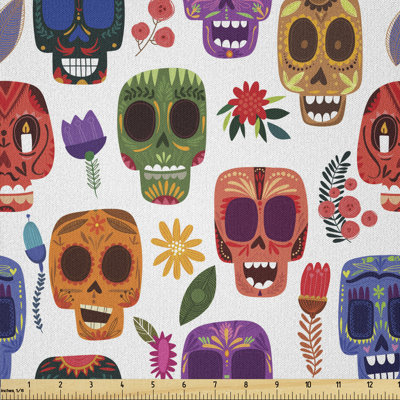 Beaudoin Wooden Scary Cartoon Funny Multi-Purpose Fabric