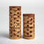 Thalia 15.85'' Handmade Solid Wood Table Vase
