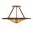 Rustic Lodge Glass Semi Flush Mount