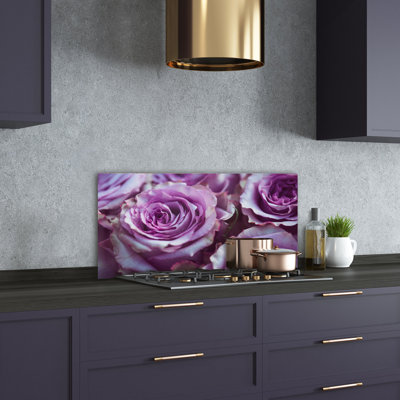 Alfina 50cm W x 100cm L Glass Peel and Stick Panel