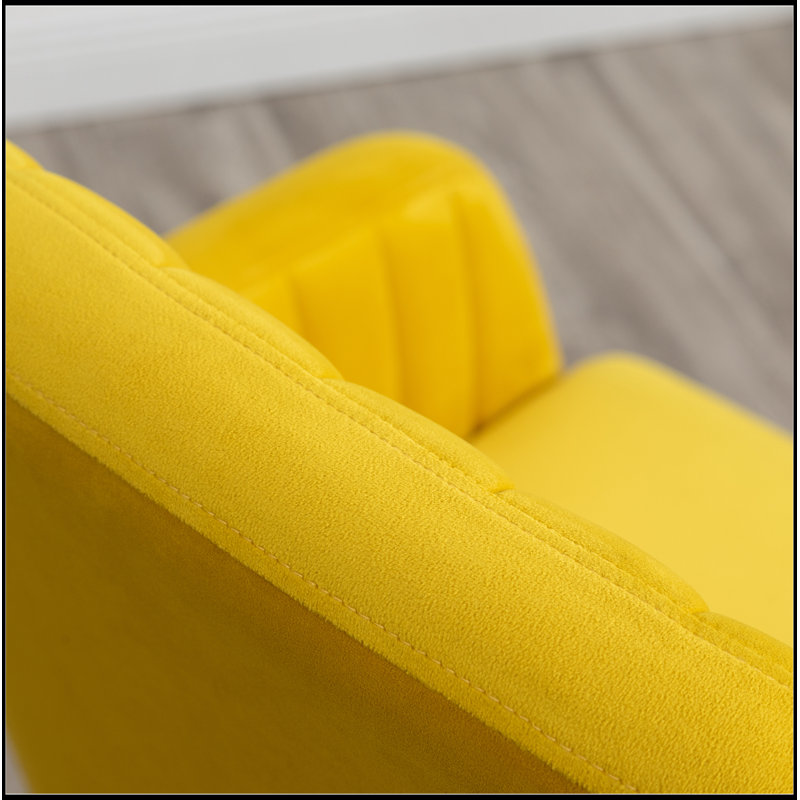 Chaise d'appoint rembourrée en velours Tuchico