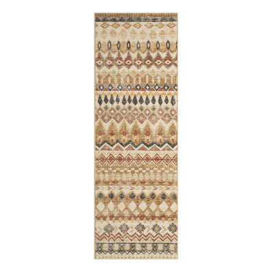 Tapis de maison de campagne lavable antidérapant de 8 pi x 10 pi à grand motif géométrique délavé à poils courts et ultra doux