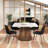Kendall 46" Solid Wood & Terrazzo Square Dining Table