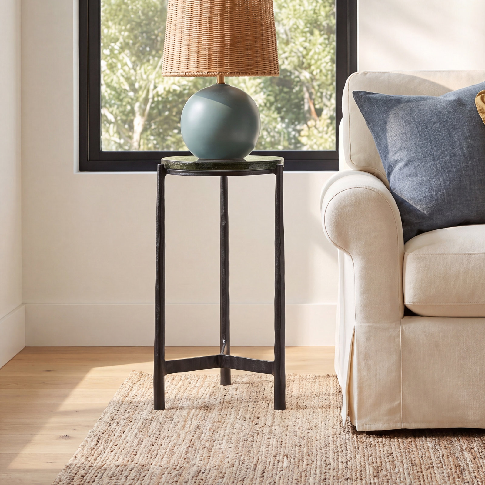 Glass End Table