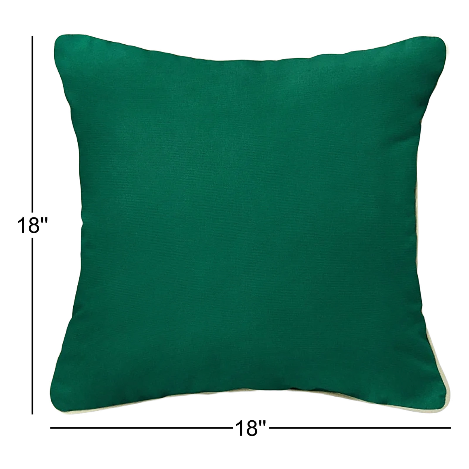 Estrada Sunbrella® Indoor/Outdoor Throw Pillow, 18" x 18", Green