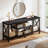 Thalassa 59'' W Industrial TV Stand for TVs up to 65'' with 4 Open Storage Compartments and Soundbar Shelf-762674509