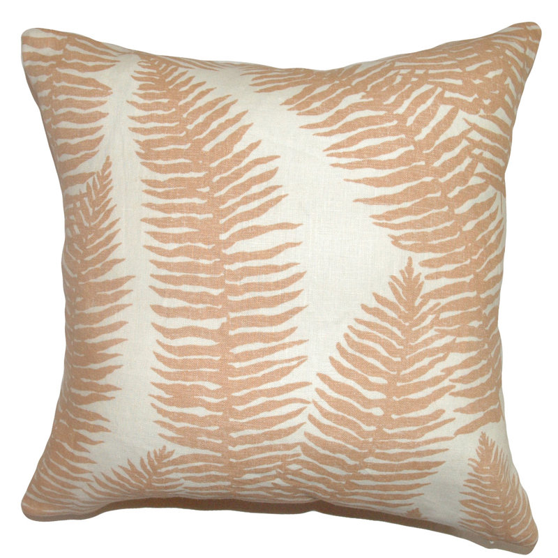Udele Floral Cotton Reversible Throw Pillow