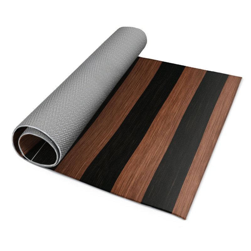Tapis intérieur / extérieur gris HorizontalStripes, Rectangulaire 2 pi x 3 pi