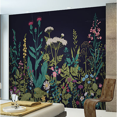 Ensemble de 6 peintures murales à motif botanique 118 po x 94 po Harland