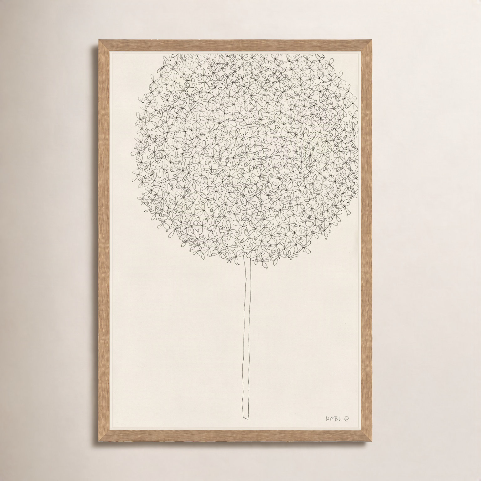 Allium I Print by Susan Hable, 71" H x 48" W