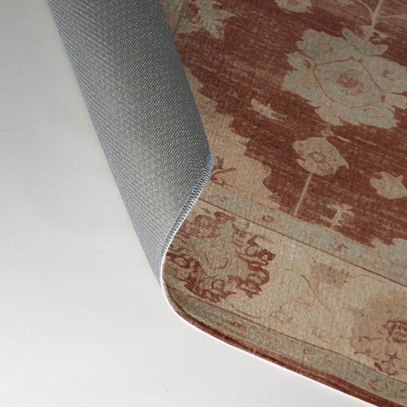 Tapis intérieur et extérieur brun Overdyed, Rectangle 9 pi x 12 pi