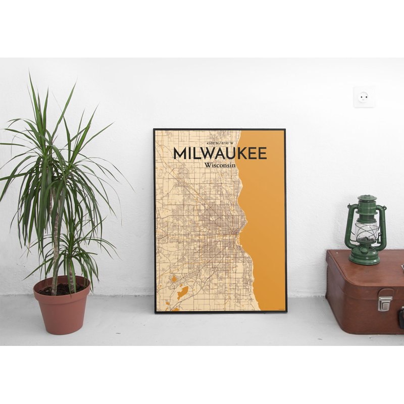 Milwaukee - No Frame Print, 70 cm H x 50 cm W x 0.1cm D
