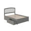 Lit plateforme avec rangement en bois massif et pied de lit Florio-487897607-503322866