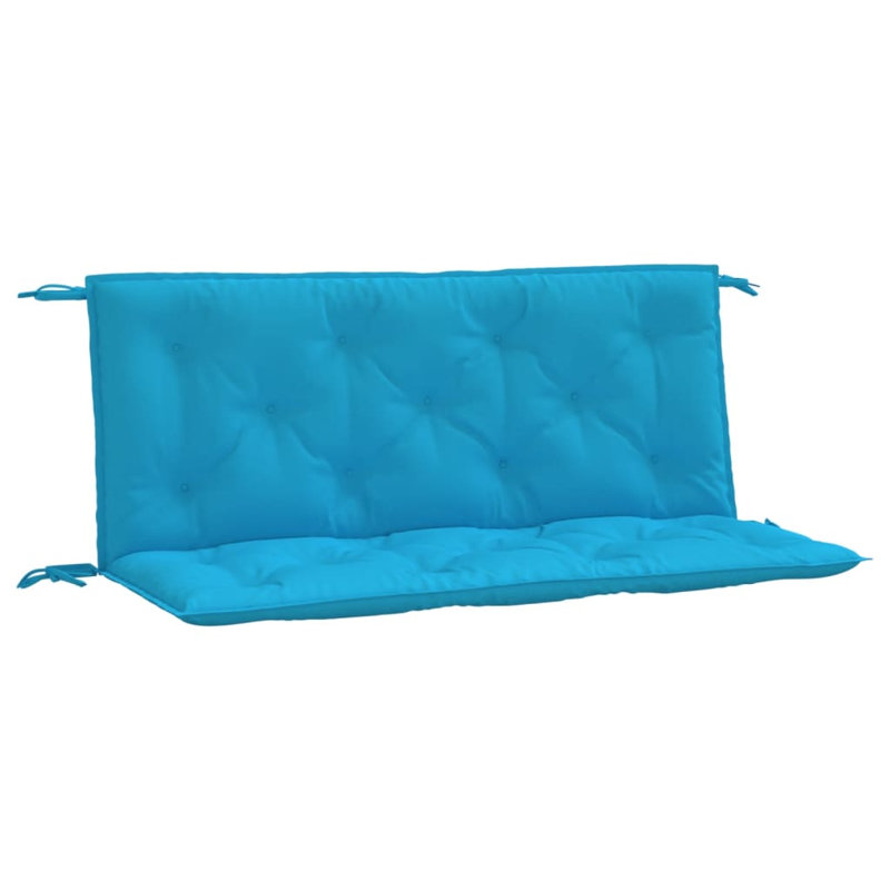 Coussin de siège d'extérieur, 47,2 po x 19,7 po, Bleu clair