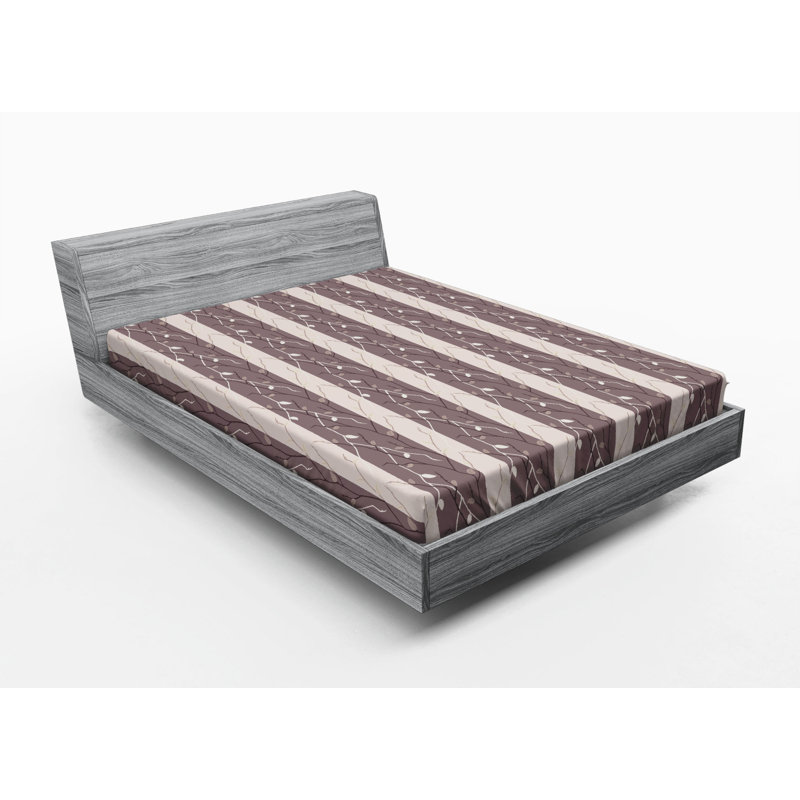 Microfiber Floral Fitted Sheet, Full Fitted Sheet