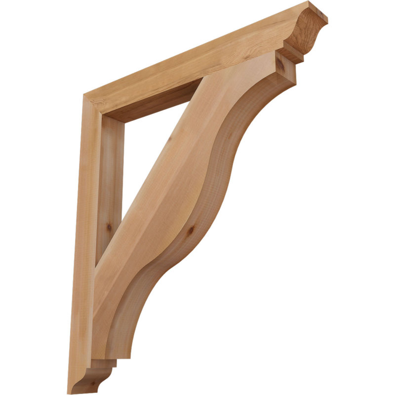 Support traditionnel Funston, Cèdre rouge de l'Ouest, Lisse, H 38 po x l 3,5 po x P 34 po