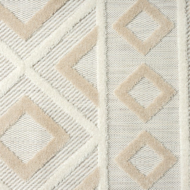 Atai Geometric Indoor / Outdoor Rug, Rectangle 6' x 9'