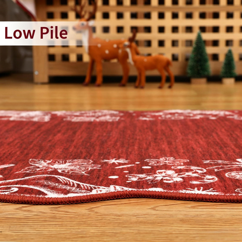 Geometric Washable Area Rug, 120*120cm