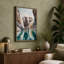Elephant in Turquoise Modern - Wrapped Canvas-1245483573-1245483565