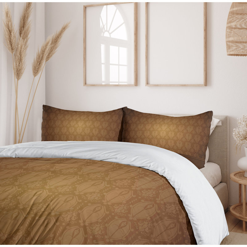 Ambesonne Traditional Damask Duvet Cover Set