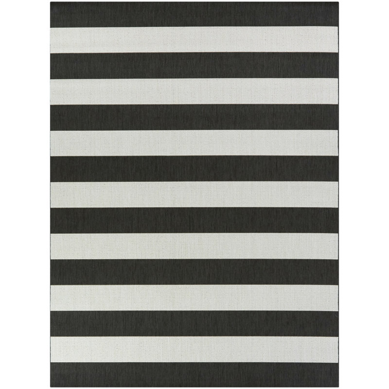Gonsalez Performance Striped Rug, Rectangle 8' x 10'