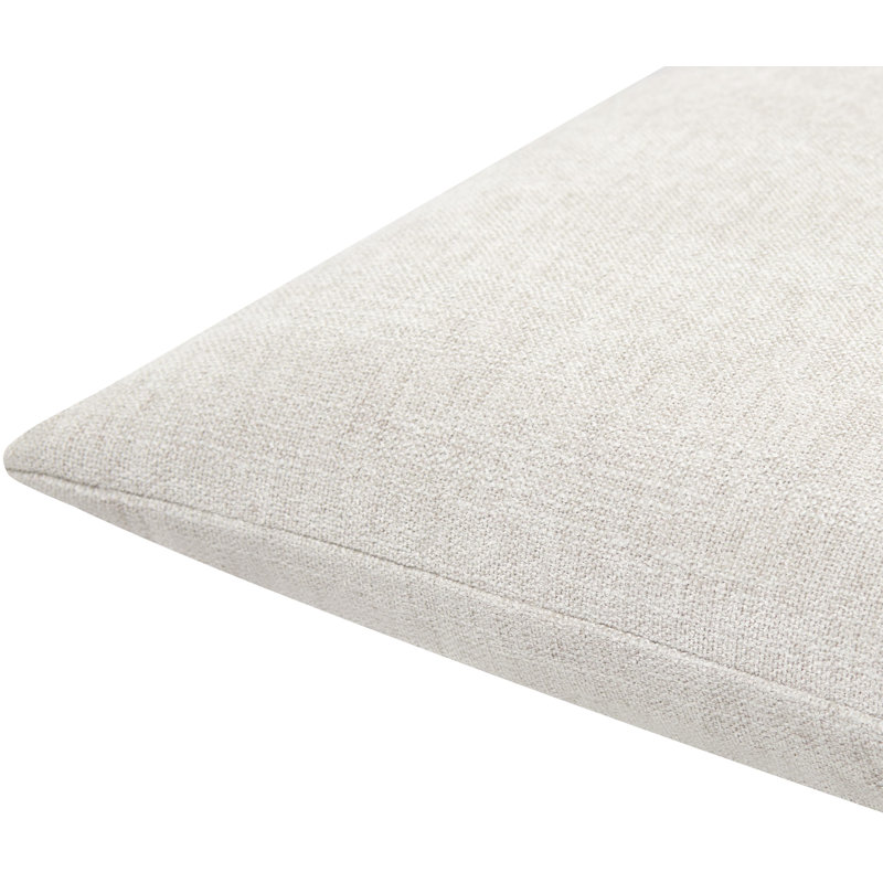 Puako Reversible Throw Pillow, 18"H x 18"W, Light Ivory, Down Blend