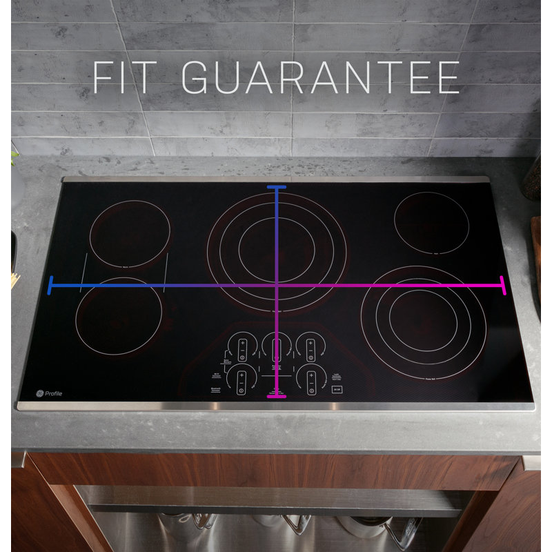 36" Electric Cooktop with 5 Elements, Stainless Steel