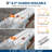 Gutter Guard 5 Inch, 100FT Leaf Guards for Gutters, 0.275" Mesh Hole & 0.02" Thick Aluminum, DIY for Roof & Rain Gutter Protection – Rustproof, Heavy-Duty, 34 PCS