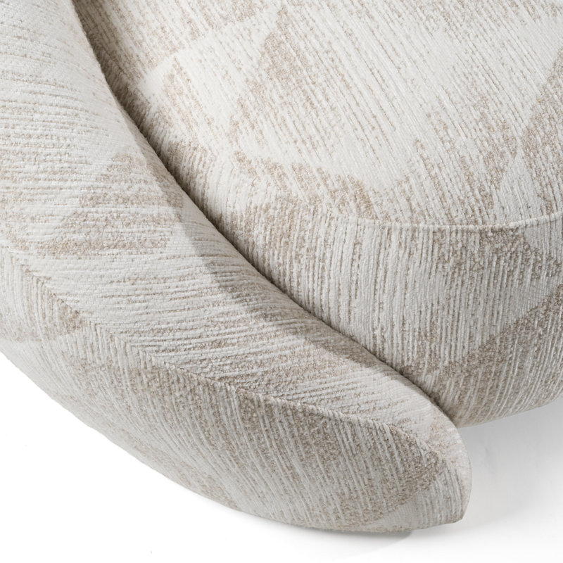 Jahzari - Canapé en tissu beige moderne