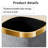 Metal+leather Open Waste Basket - 2.63 Gallons-94102528
