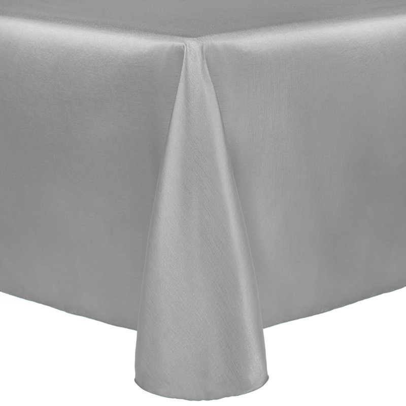 Nappe de couleur unie carrée, 120 po x 120 po, Argent, Paquet de 2
